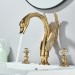 Gold Swan 8" Widespread Bathroom Sink Faucet 3 Hole 2 Handle Vanity Mixer Faucet - view 4