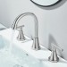 Brushed Nickel 8in Widespread Bathroom Sink Faucet 3Hole Vanity Mixer With Drain - view 7