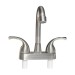 4In Brushed Nicke RV Bathroom Sink Faucet Double Handle Plastic Deck Mounted US - view 9