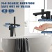 Matte Black Freestanding Floor Mount Tub Filler Bathtub Faucet With Hand Shower - view 9