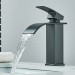 Matte Black Bathroom Sink Faucet 1Hole Vanity Basin Mixer Faucet Single Handle - view 5