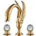 Gold Swan Bathroom Sink Faucet 3 Hole 8"Widespread Waterfall Vanity Basin Mixer - view 2