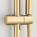 Brushed Gold Shower Head With Shower Slide Bar Handheld Shower Spray 59" Hose - view 7