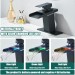 Matte Black LED Bathroom Sink Faucet 1 Hole Single Handle Basin Vanity Faucet - view 3