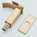 Brushed Gold Waterfall Bathroom Sink Faucet Single Handle Vanity RV Faucet - view 7