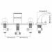 Matte Black LED Bathroom Sink Faucet 3 Hole Widespread 2 Handle Vanity Mixer Tap - view 7