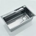 29.5" Flying Rain Stainless Steel Waterfall Kitchen Sink With Faucet Single Bowl - view 13