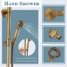 Brass Exposed Shower Faucet System Wall Mount 8in Rain Shower Head Tub Spout Kit - view 6