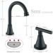 Brushed Nickel 8in Widespread Bathroom Sink Faucet 3Hole Vanity Mixer With Drain - view 9