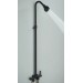 Black Rain Outdoor Shower Kit 2 Handle Outside Shower Fixture System Wall Mount - view 3
