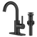 Black Bathroom Sink Faucet Single Handle Lavatory Vanity Mixer Taps With Drain - view 2