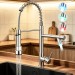 Commercial LED Kitchen Faucet Pull Down Sprayer Single Handle Stainless Steel - view 2