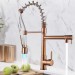 Rose Gold LED Kitchen Faucet Sink Mixer Pull Down Sprayer Single Handle Faucet - view 2