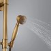 Antique Brass Outdoor Shower Faucet System Exposed 8"Rainfall Shower Fixture Set - view 8
