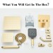 Brushed Gold Rainfall Shower System With 3 Settings Handheld Shower Faucet Set - view 3