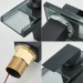 LED Bathroom Sink Faucet Matte Black Waterfall Single Hole Handle Vanity Faucets - view 9