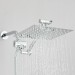 Chrome 8"Rain Shower Head With Handheld Spray Combo High Pressure Adjustable Arm - view 6
