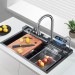Flying Rain Stainless Steel Waterfall Kitchen Sink With Pull Down Faucet 29.5 In - view 4