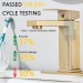 Brushed Gold Bathroom Faucets 1 Or 3 Holes Single Handle Sink Vanity Mixer Drain - view 6
