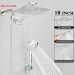 Chrome 10 Inch Rain Shower Head With Handheld Spray High Pressure Adjustable Arm - view 3