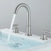 Brushed Nickel 8 In Widespread Bathroom Sink Faucet 3 Hole Vanity Mixer 2 Handle - view 4