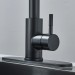 Matte Black Kitchen Sink Faucet Swivel Single Handle Pull Down Sprayer Mixer Tap - view 10