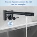 Stainless Stretchable Double Joint Swing Arm Pot Filler Rotatable Wall Faucet - view 4