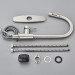 Brushed Nickel Kitchen Sink Faucet Pull Down Sprayer Single Handle Swivel Mixer - view 12
