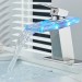 LED Waterfall Bathroom Faucet Single Handle Brushed Nickel Vanity Sink Faucet - view 5