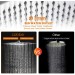 16 Inch Rain Shower Head Wall/Ceil Mounted Square Rainfall High Pressure Shower - view 3