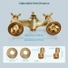 Antique Brass Clawfoot Bathtub Faucet With Hand Sprayer Dual Cross Tub Filler - view 8