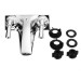 4" 2Hole Chrome Basin Sink Faucet Plastic Mixer Tap RV Sink Faucet Dual Handles - view 7