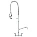 47" Commercial Faucet Pre-Rinse Kitchen Sink Faucet Wall Mount With Sprayer - view 2