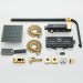 Black&Gold Shower Faucet Set 8in Rainfall Shower Head Exposed Shower System Kit - view 18