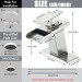 LED Bathroom Sink Faucet 1 Or 3 Holes Vanity Mixer Single Handle Brushed Nickel - view 8