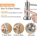 Kitchen Sink Faucet Stainless Steel Swivel Single Handle Pull Down Sprayer Mixer - view 6