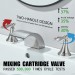 LED Waterfall Bathroom Faucet 3 Holes Sink Vanity Faucet 2-Handle With Drain - view 8