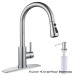 Chrome Kitchen Faucet Sink Pull Down Sprayer Single Handle Mixer Stainless Steel - view 15