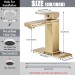 Brushed Gold Bathroom Faucets 1 Or 3 Holes Single Handle Sink Vanity Mixer Drain - view 7