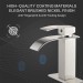 Brushed Nickel Bathroom Faucet Waterfall 1Hole Vanity Sink Mixer Taps With Drain - view 9