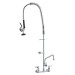 44" Commercial Faucet With Pre-Rinse Sprayer Wall Mount Kitchen Sink Faucet - view 12