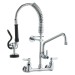 21" Commercial Pre-rinse Faucet Wall Mount Kitchen Sink Faucet W/ Sprayer - view 11