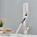 Brushed Nickel Waterfall Bathroom Sink Faucet Vanity Mixer 1 Hole Single Handle - view 5