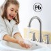 Brushed Nickel 8in Widespread Bathroom Sink Faucet 3Hole Vanity Mixer With Drain - view 4