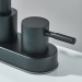 Black 4in Centerset Bathroom Sink Faucet 3 Hole Vanity Mixer 2 Handle With Drain - view 12