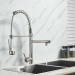 Commercial Kitchen Sink Faucet Pull Down Sprayer Twin Head Mixer Stainless Steel - view 6
