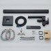 Floor Mount Bathroom Tub Filler Black Freestanding Bathtub Faucet W/ Hnad Shower - view 10