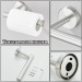 10Pcs Bathroom Hardware Set Towel Rack Bar Towel Rings Hooks Toilet Paper Holder - view 6