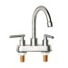 Brushed Nickel Bathroom Kitchen Sink Faucet 3Hole 4in Centerset Vanity Mixer - view 7
