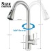 Brushed Nickel Kitchen Faucet Sink Mixer Faucet Pull Down Sprayer Single Handle - view 9